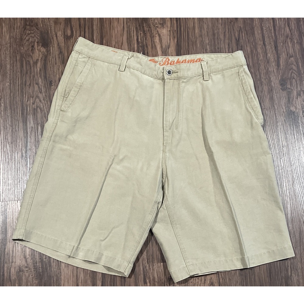 Tommy Bahama paradise Nation Mens Chino Shorts Size 36 Color khaki Casual